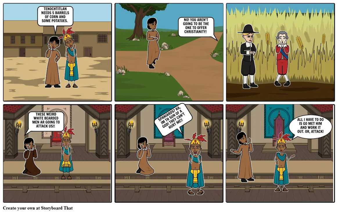 Inca Cartoon strip