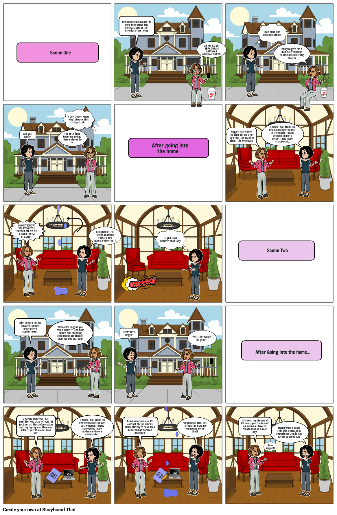 Hard and Soft skills storyboard