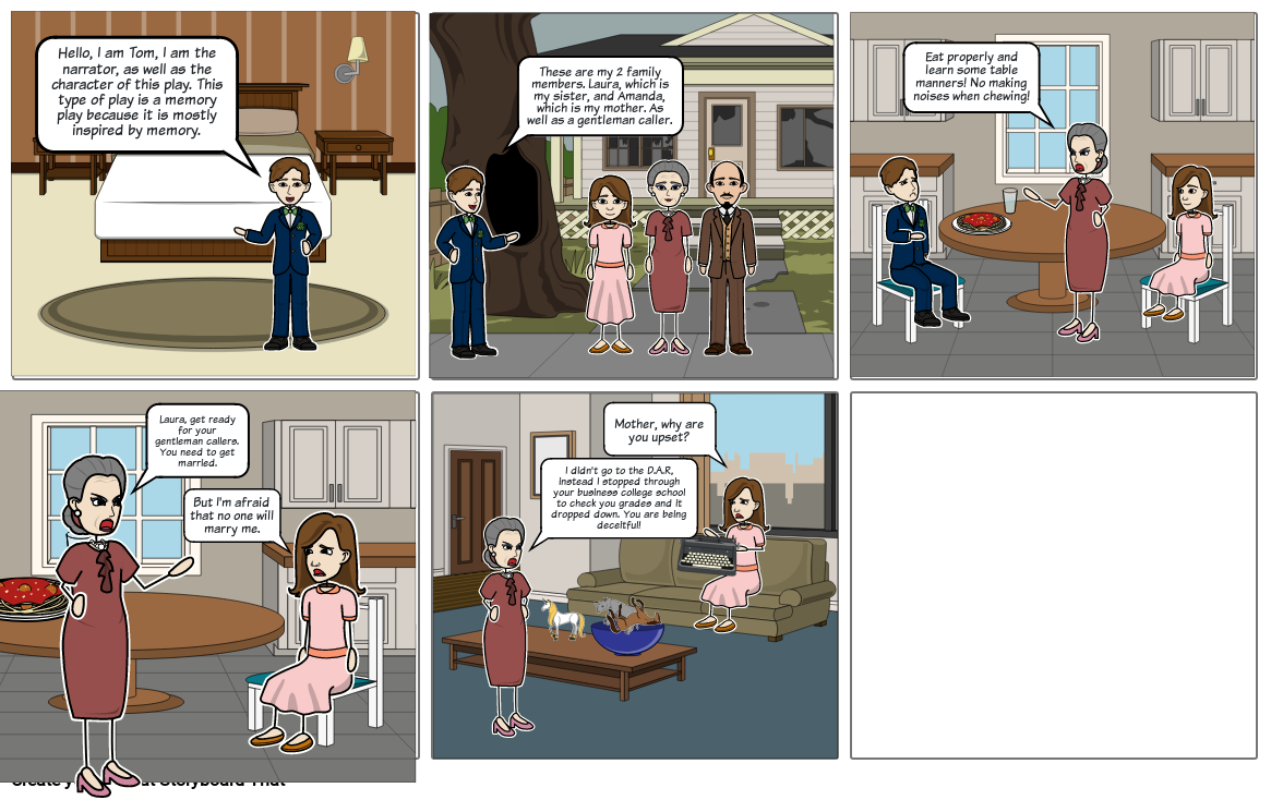 The Glass Menagerie Storyboard by 119a567c