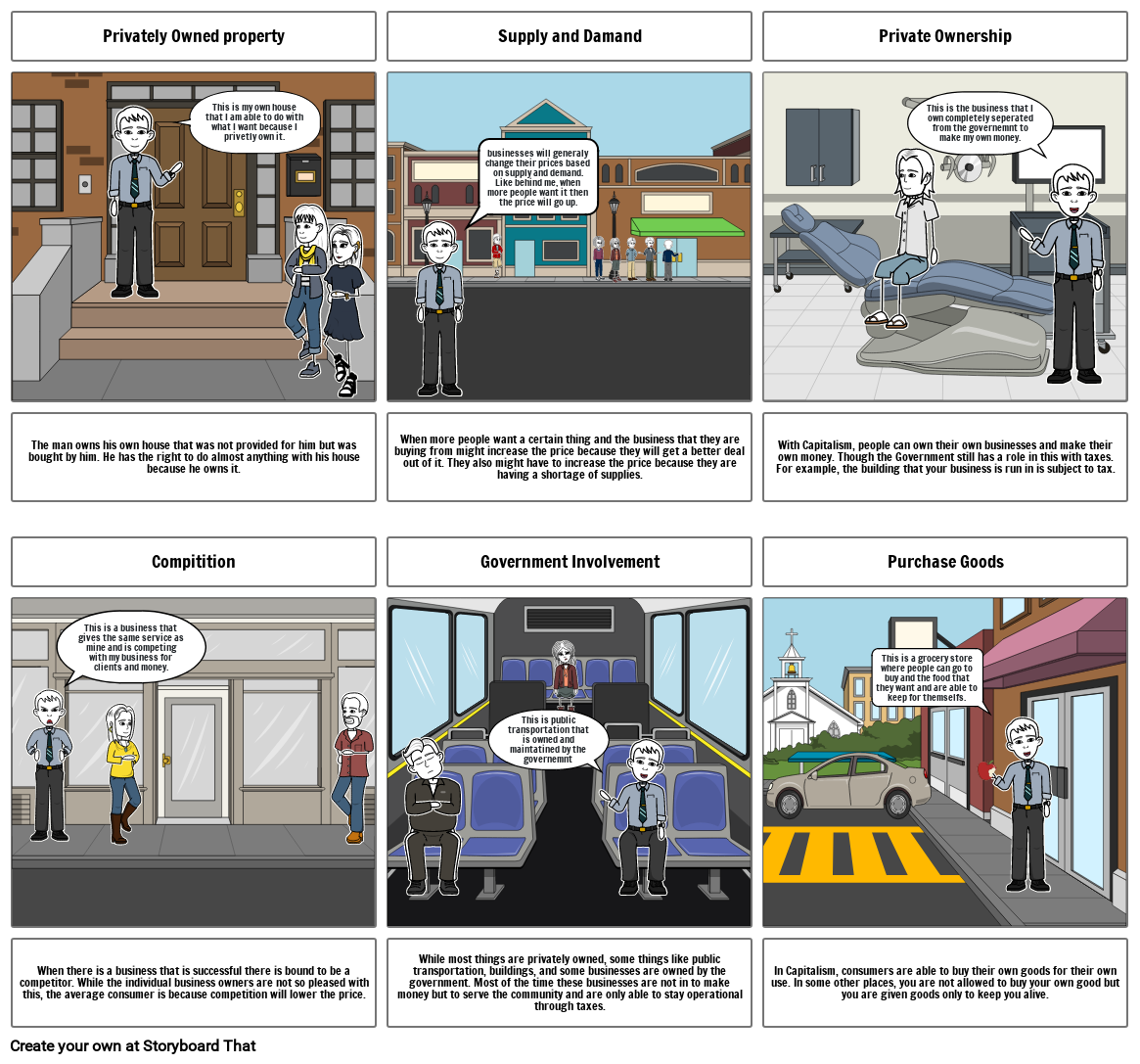 Capitalism Economy Storyboard by 119f7b2e