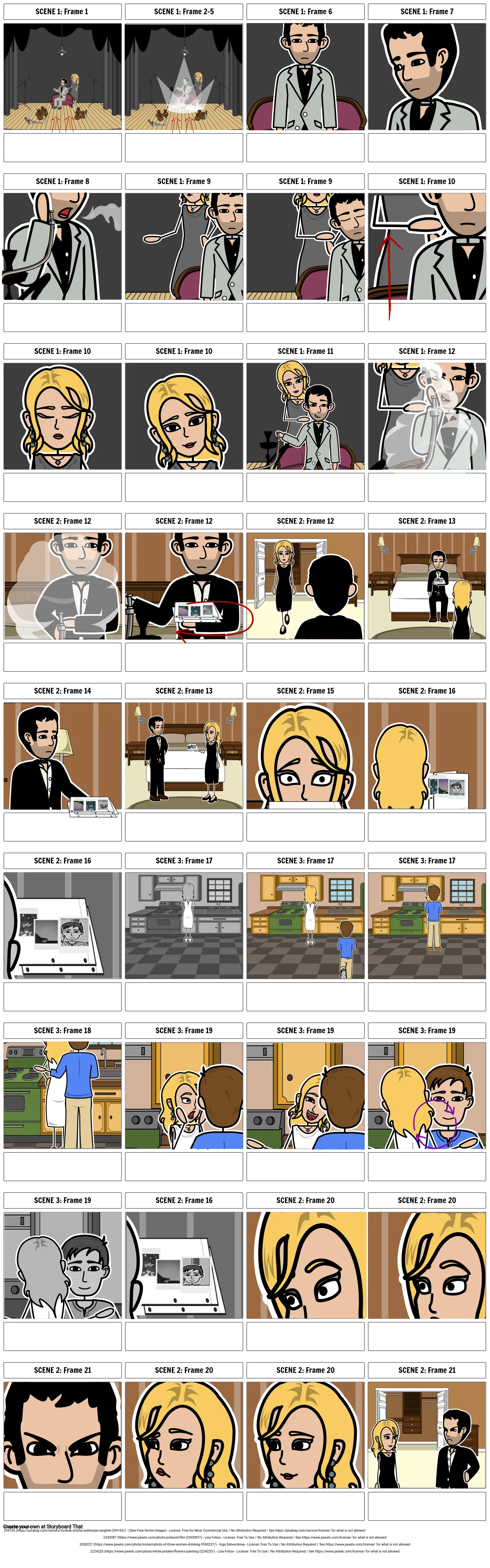 On A Trip Music Video Storyboard