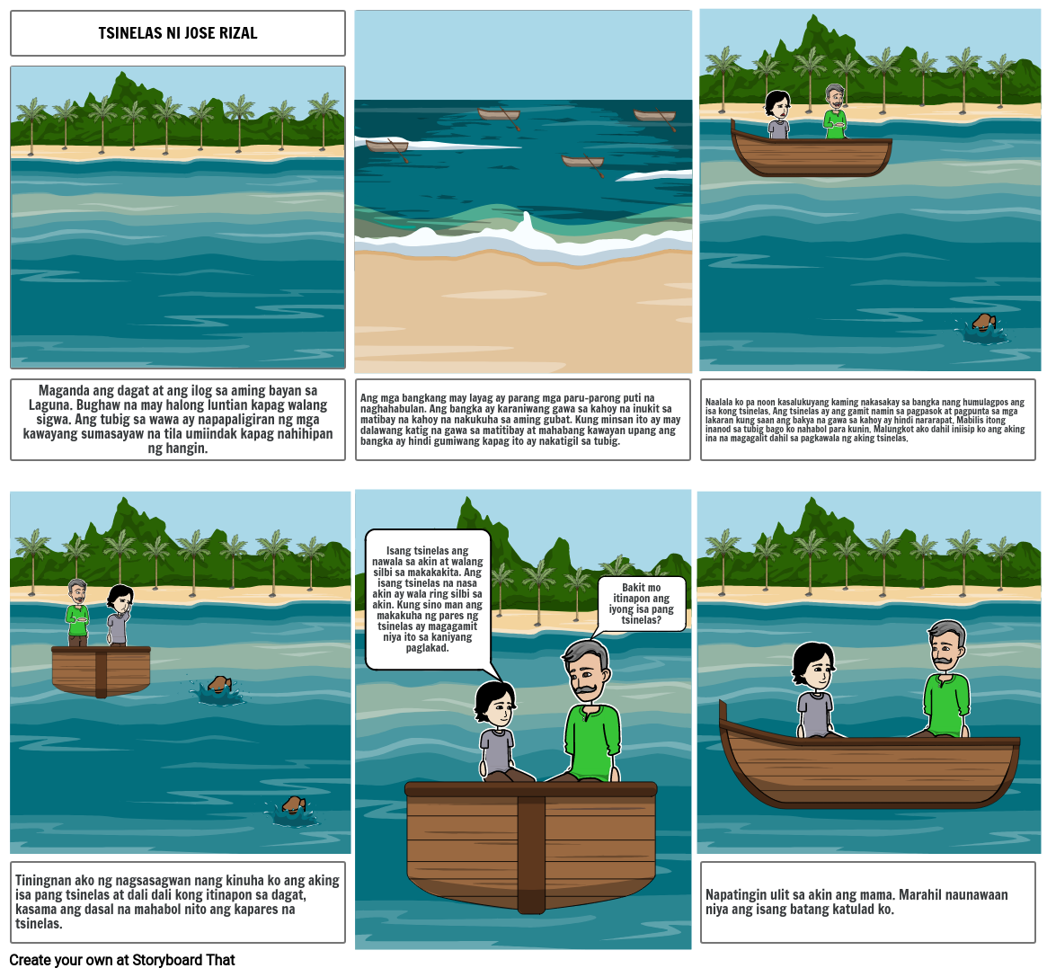 Tsinelas ni Jose Rizal Storyboard by 11d39f90