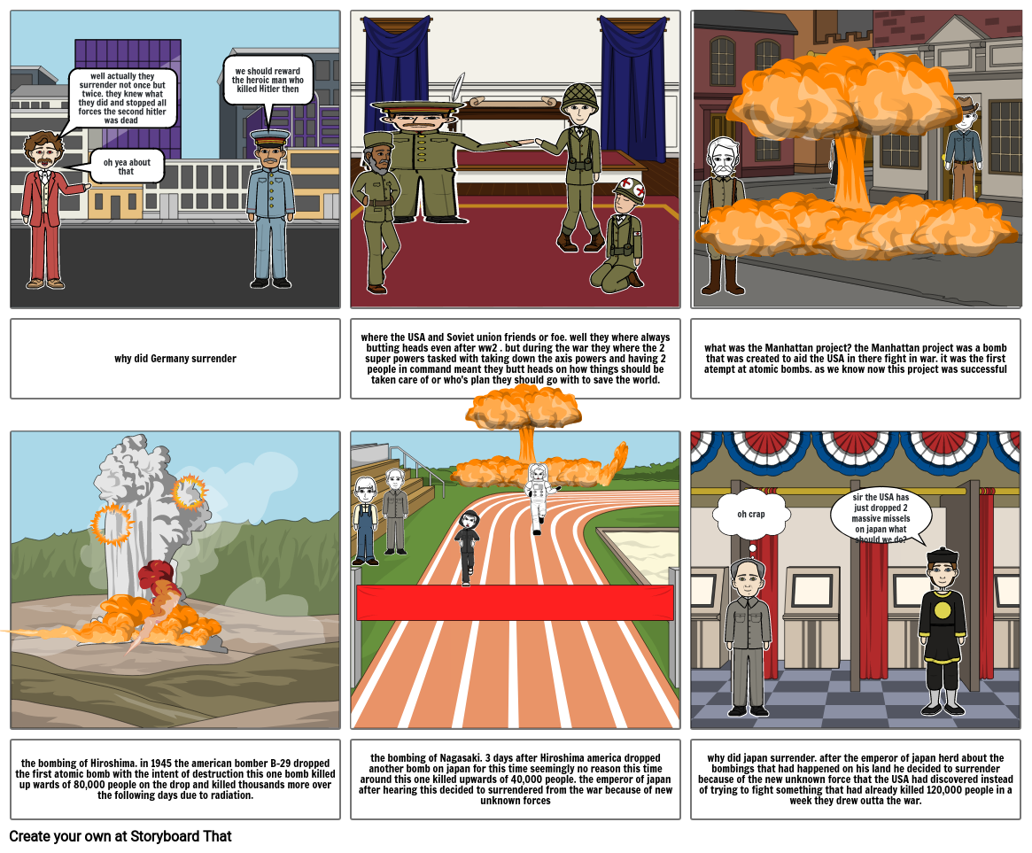 the outcomes of ww2 Storyboard by 11db4825