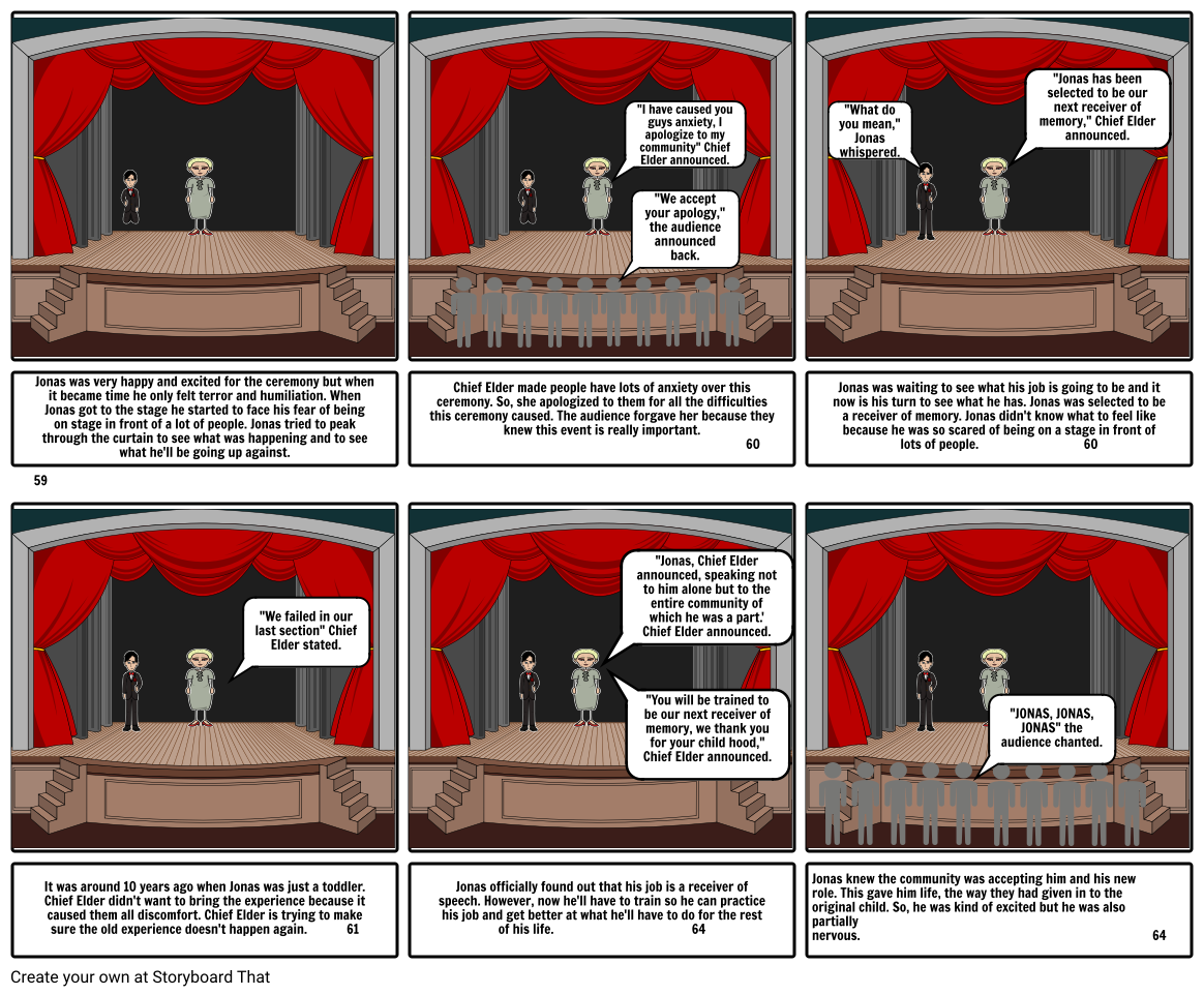 The Giver chapter 8 storyboard Storyboard par 11e2cc8d