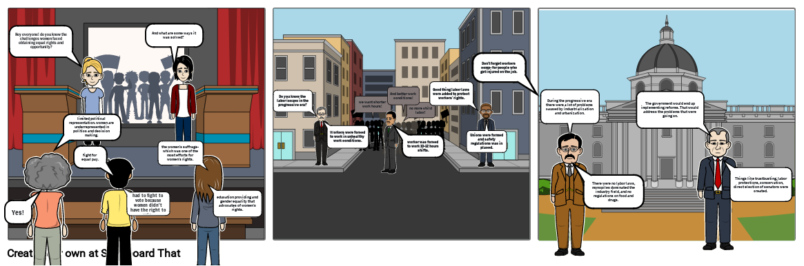 Progressive Era Storyboard By 124dc704