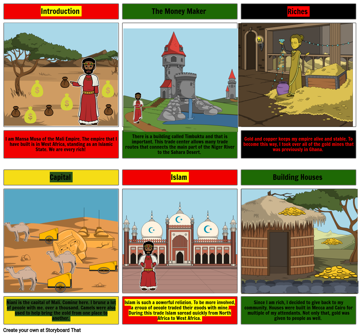 I Am Mansa Musa Storyboard por 12947f20