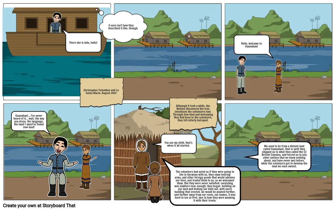 Storyboard of Trail of Tears + Texas Revolution Part 1