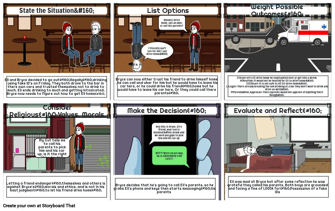 Health Comic Strip Assignment