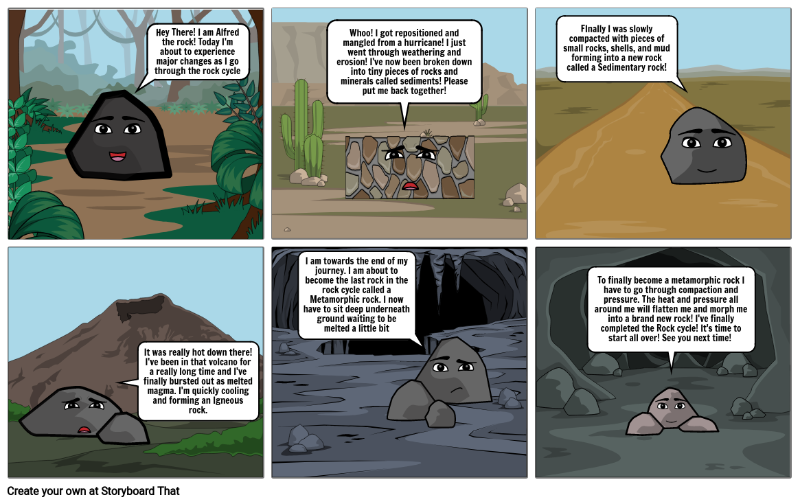 Rock Cycle Storyboard By 135c63eb