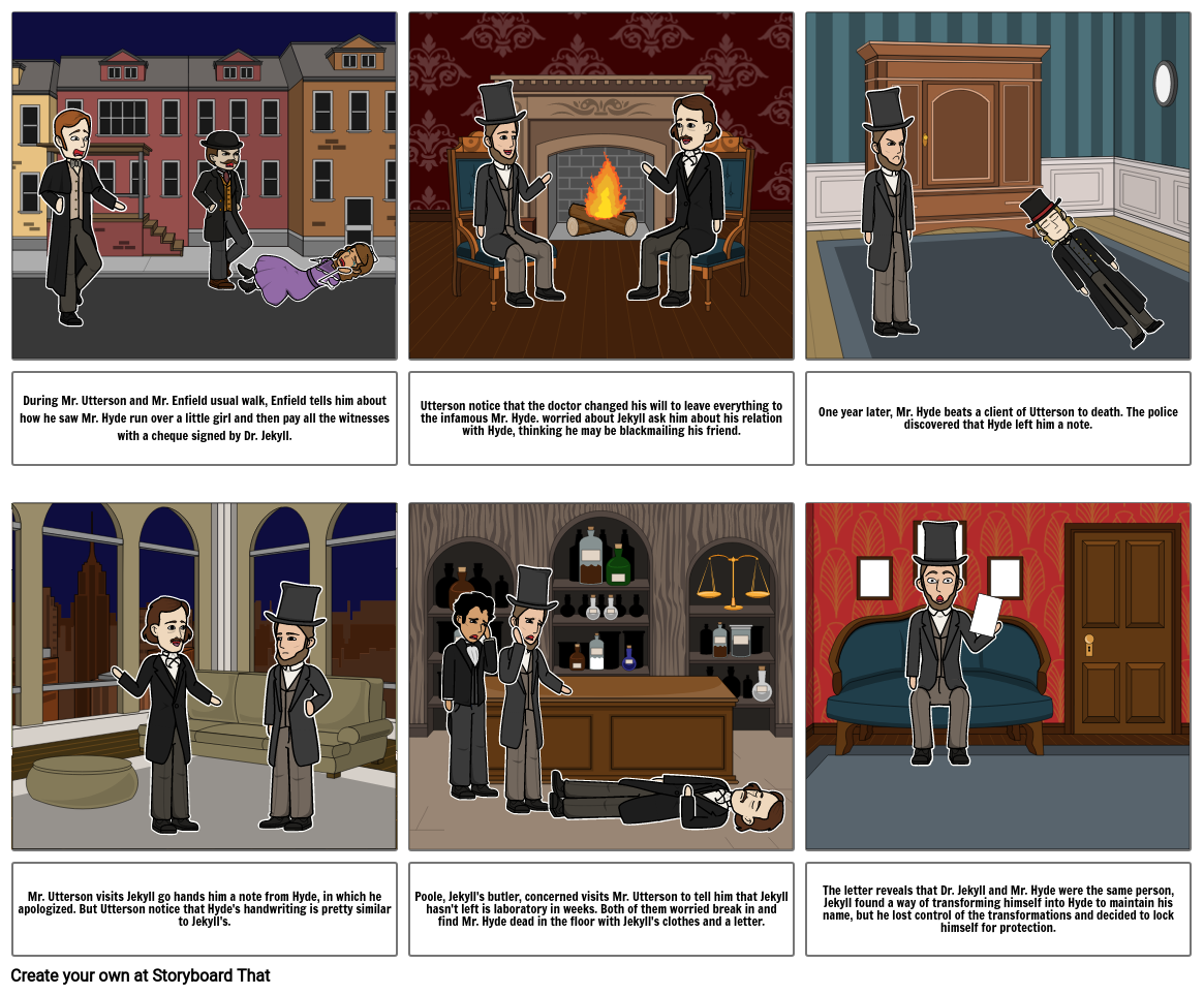 Dr Jekyll and Mr Hyde Storyboard by 1370a4d1