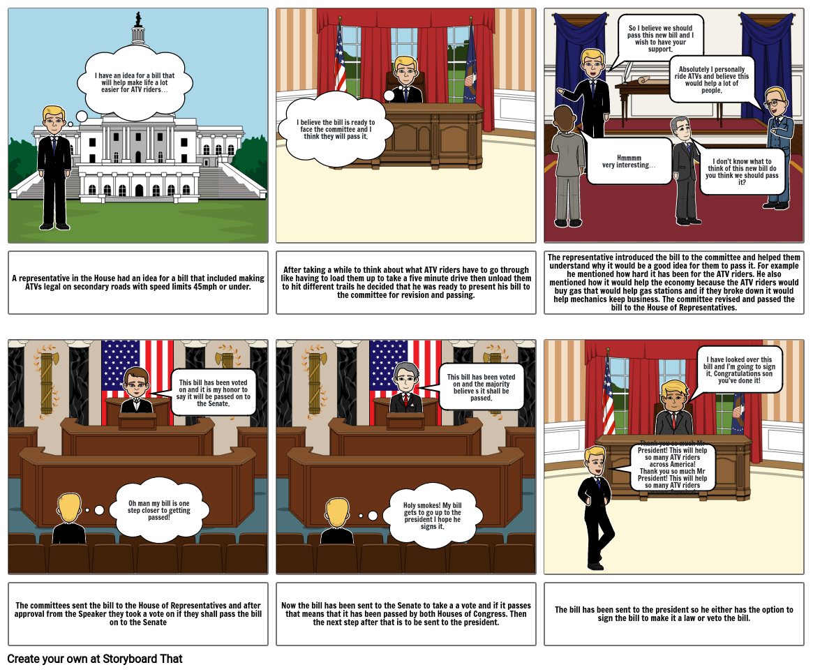 how-to-turn-a-bill-into-law-storyboard-by-1383b63c