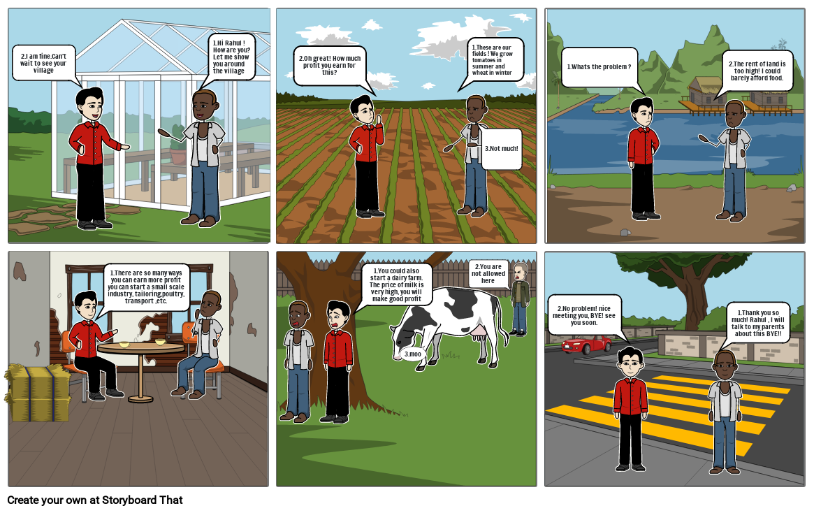 The story of village Palampur Storyboard by 14466c44