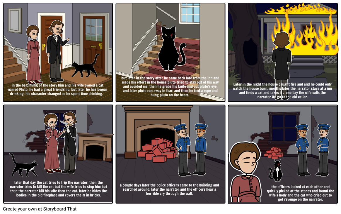 edgar-allen-poe-the-black-cat-summary-storyboard
