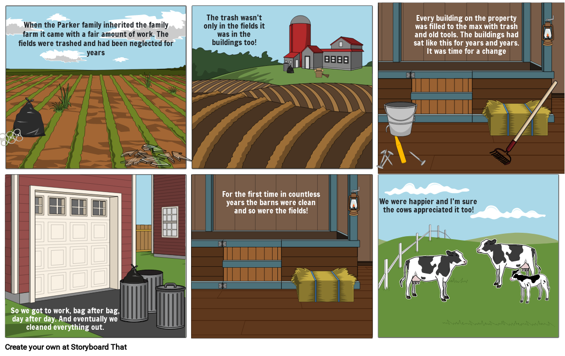 Farm Cleanup Storyboard by 1499afd1