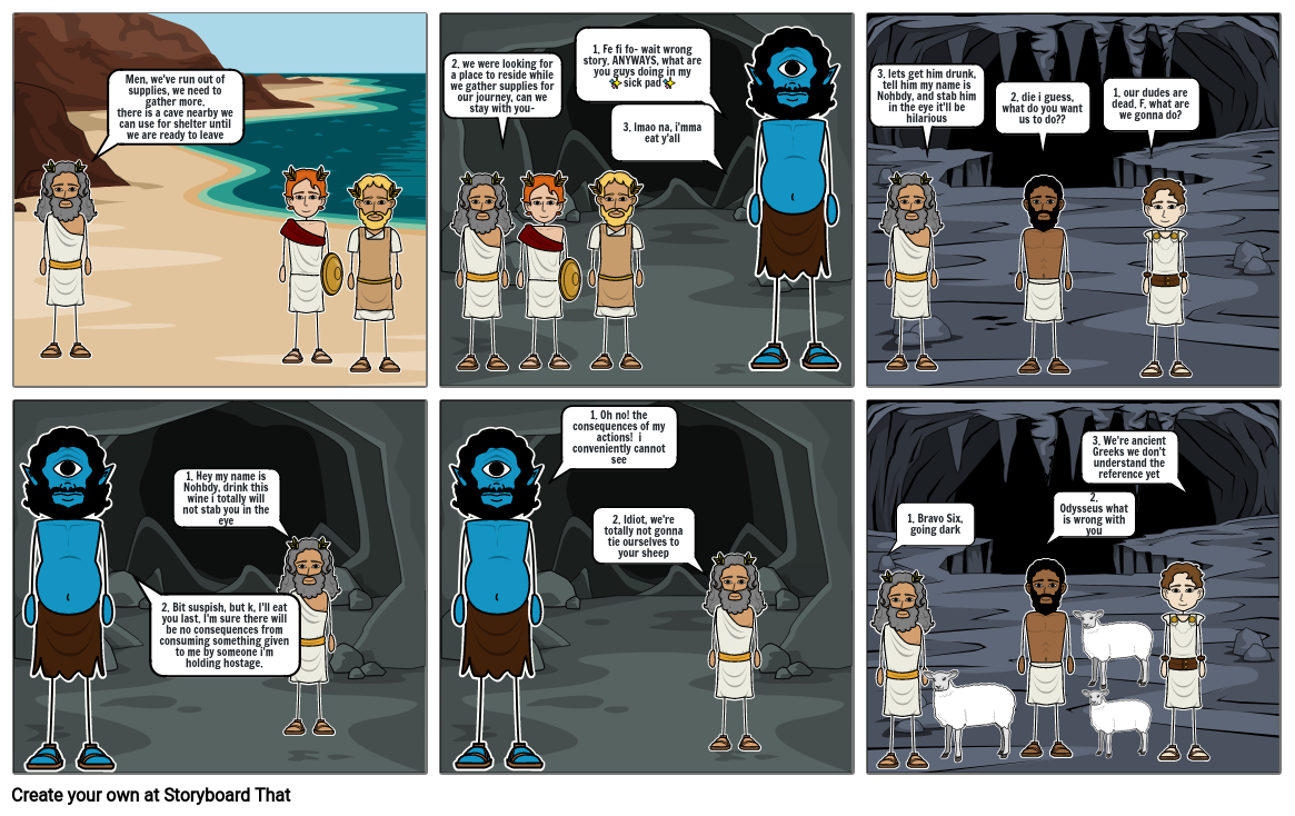 The Cyclops Storyboard By 14a1c136