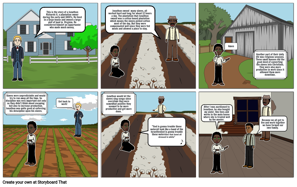 Slave Project Storyboard by 14a35bc5