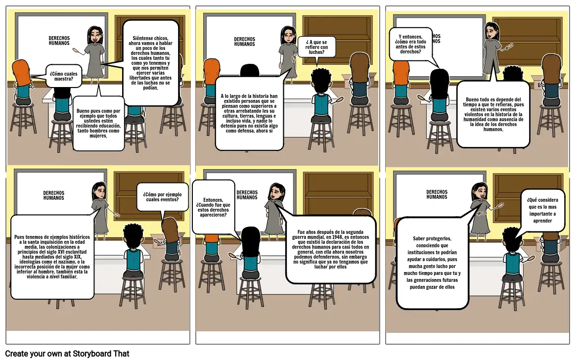 Derechos Humanos Storyboard By 14cc206f