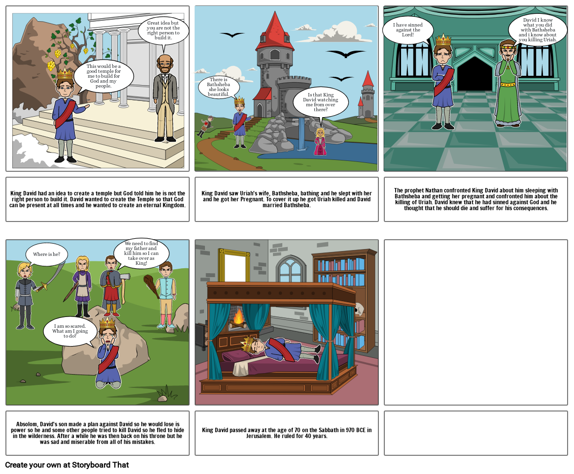 King David Storyboard by 14e40eaa