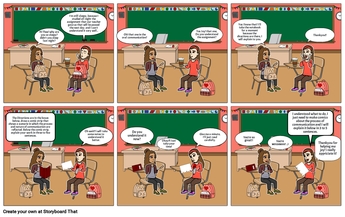 The process and nature of communication storyboard