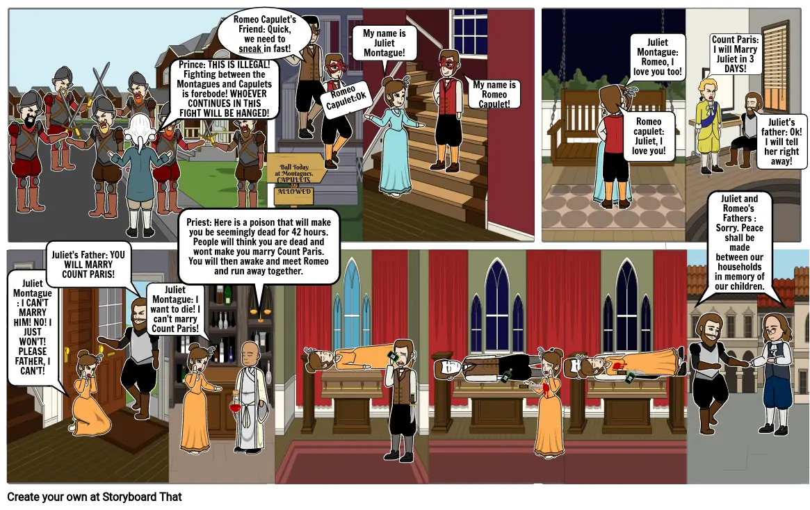 Cartoon~Romeo and Juliet brief Summary