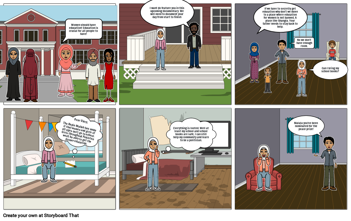 Malala Storyboard by 1544b375