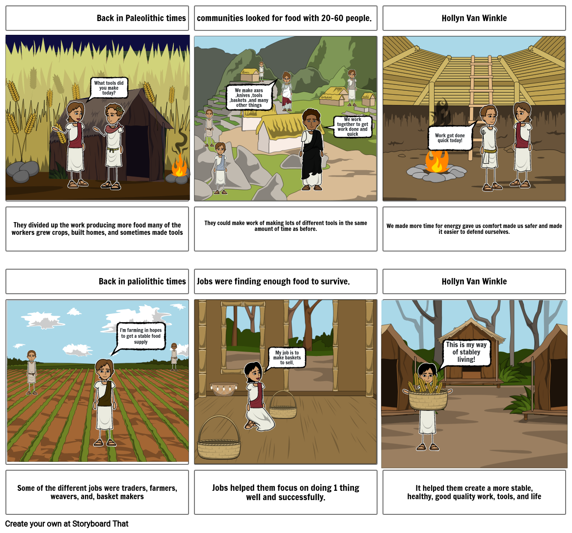 Neolithic Times Hollyn Van Winkle Storyboard by 155c679a