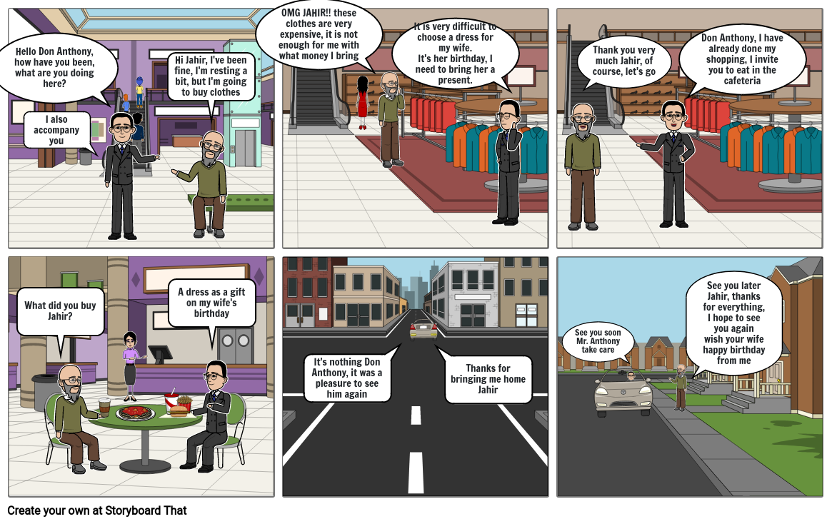 Comic de Ingles Storyboard by 1561e876