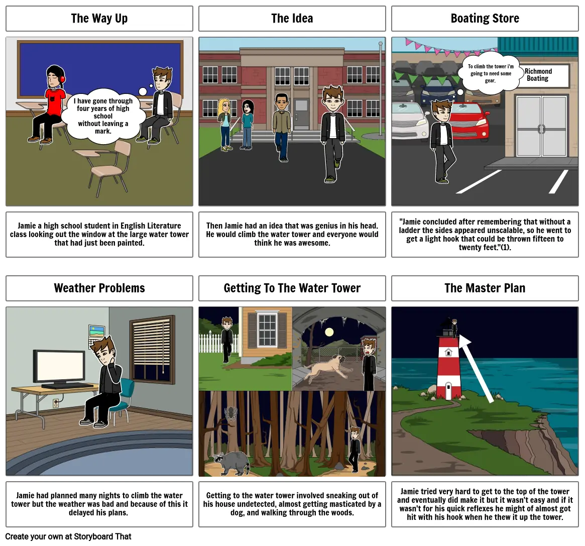 The Way Up storyboard