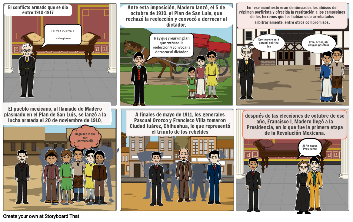 Mexican Revolution Storyboard By 15e9e9eb   Mexican Revolution 