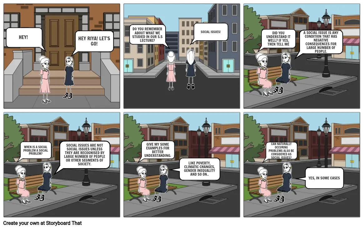 social issues comic strip