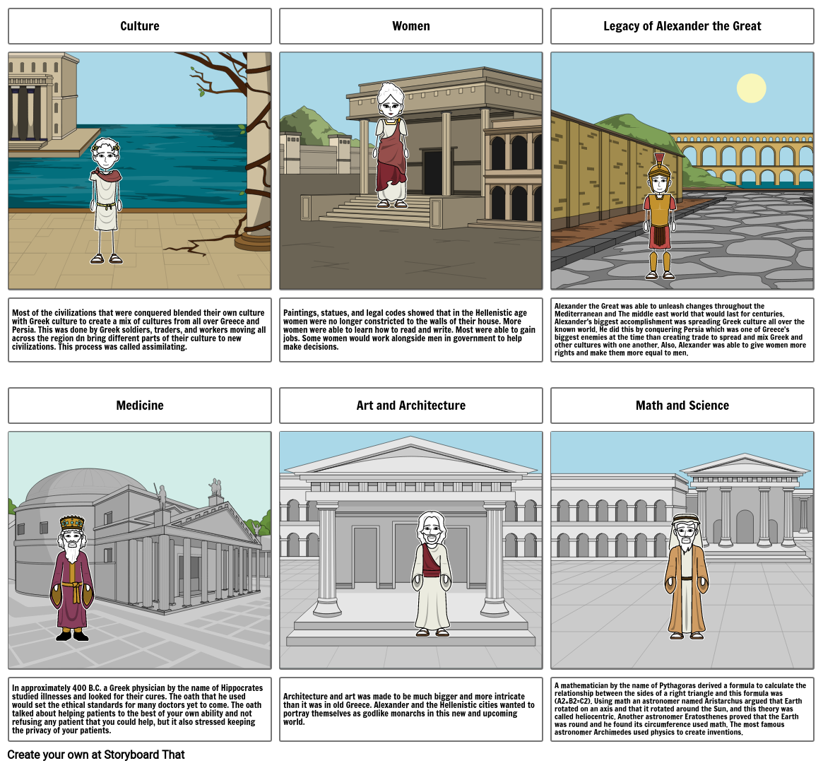 Hellenistic Age Storyboard