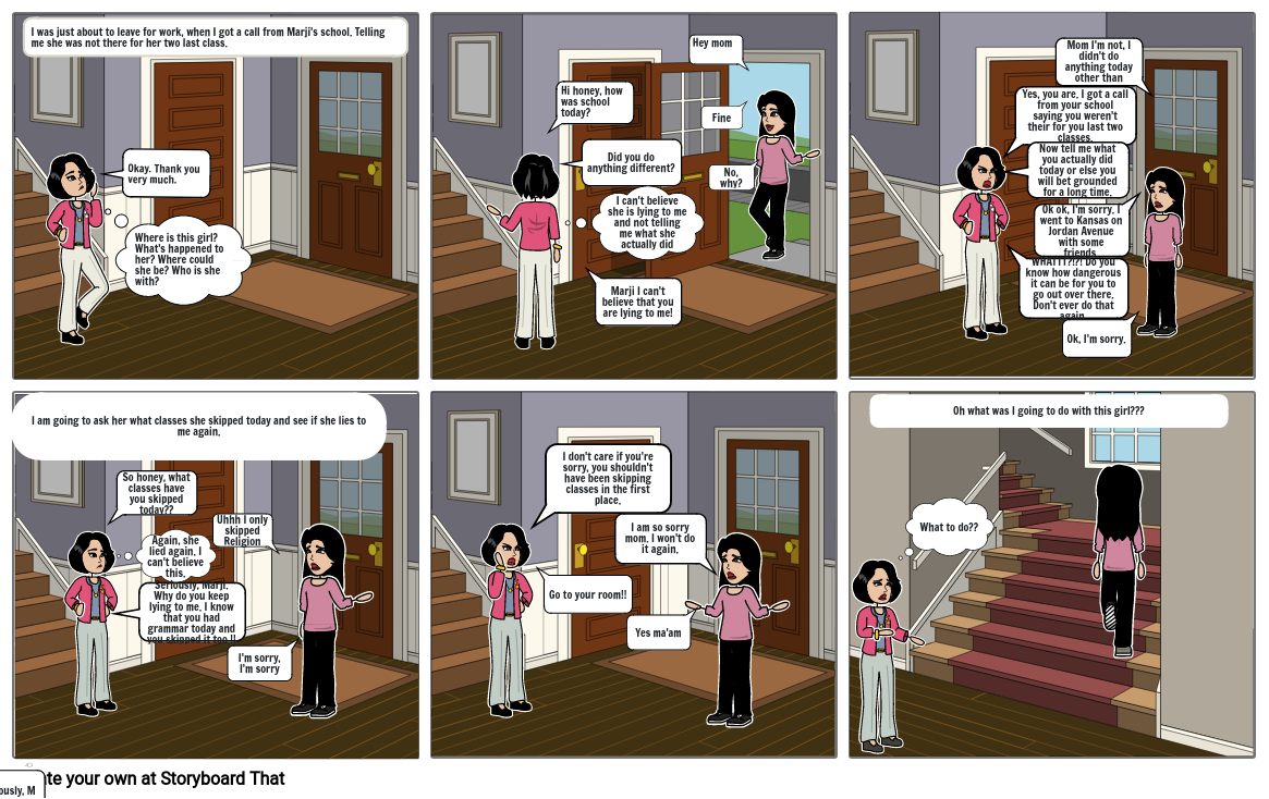 Mother's point of view Storyboard by 1626a34e