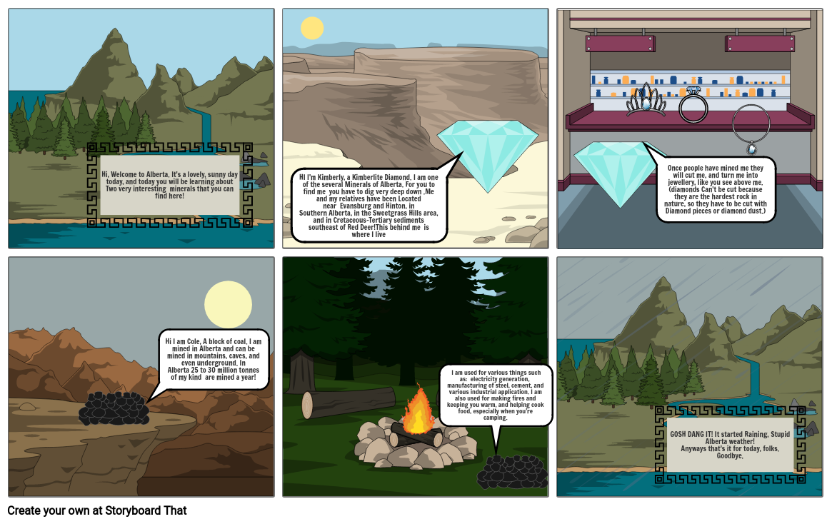 Minerals in Alberta Storyboard por 16294dfd