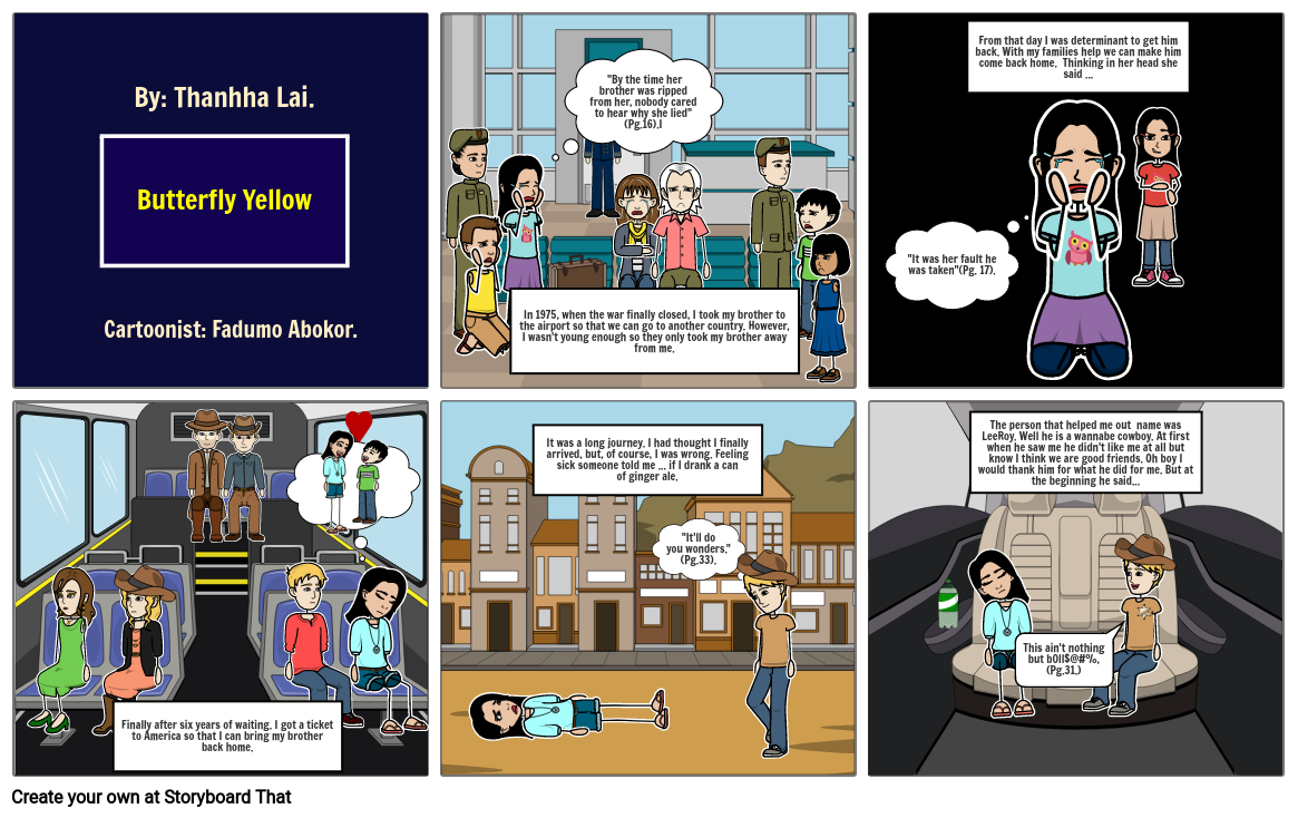 Butterfly Yellow Storyboard by 16344e65