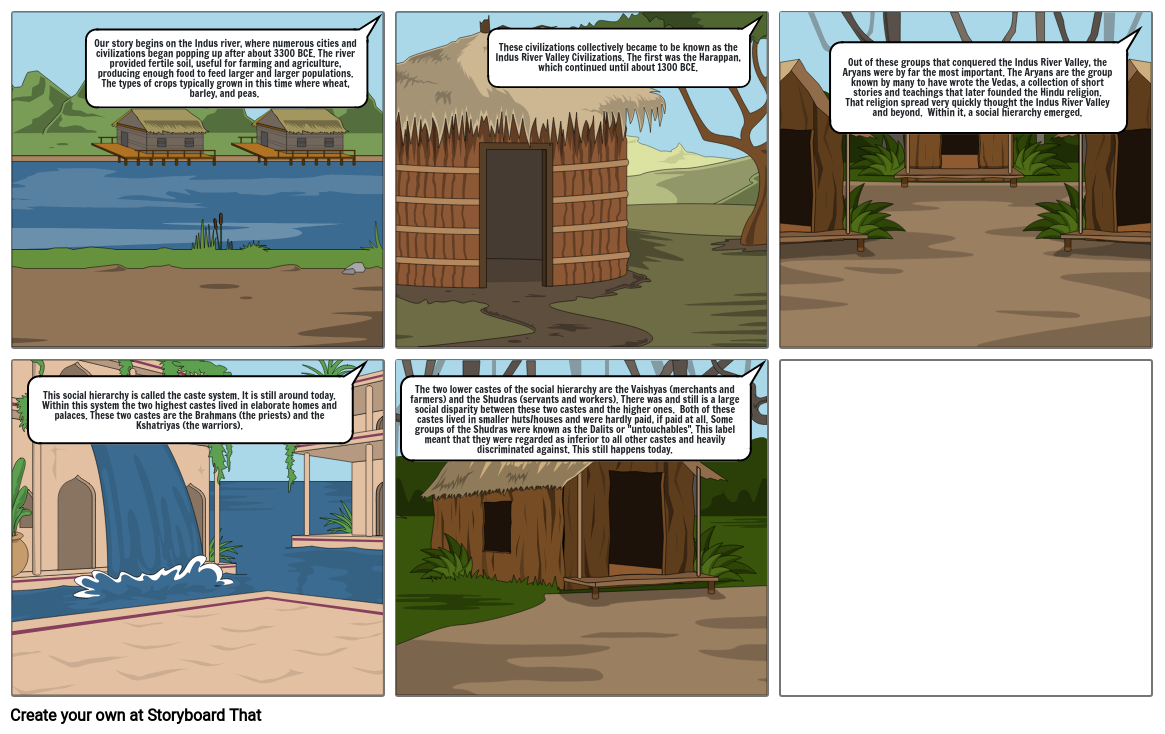 Indus River Valley Comic Storyboard by 1685af69