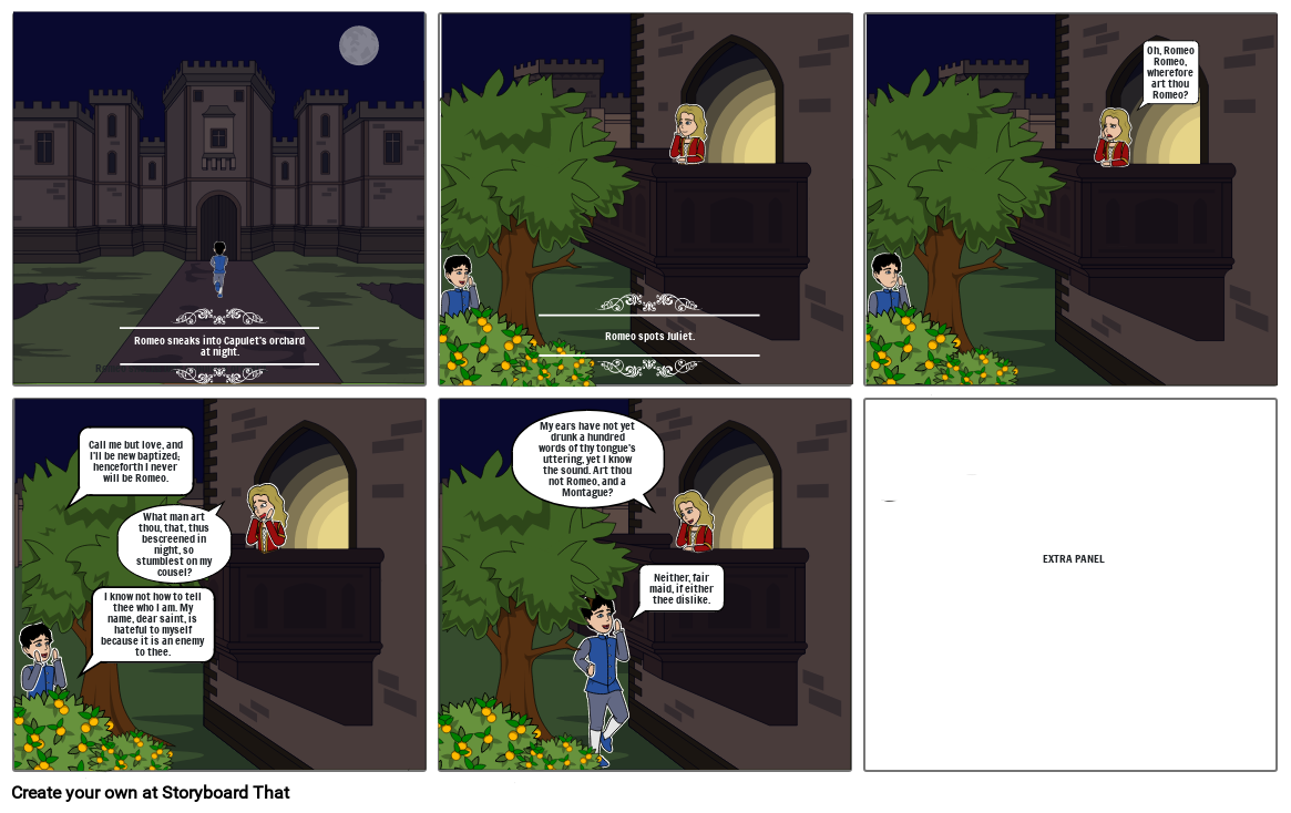 Romeo and Juliet Storyboard by 169c1da5