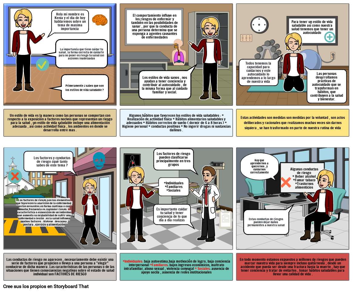 Historieta Cuidado De La Salud Storyboard By 16f70b87