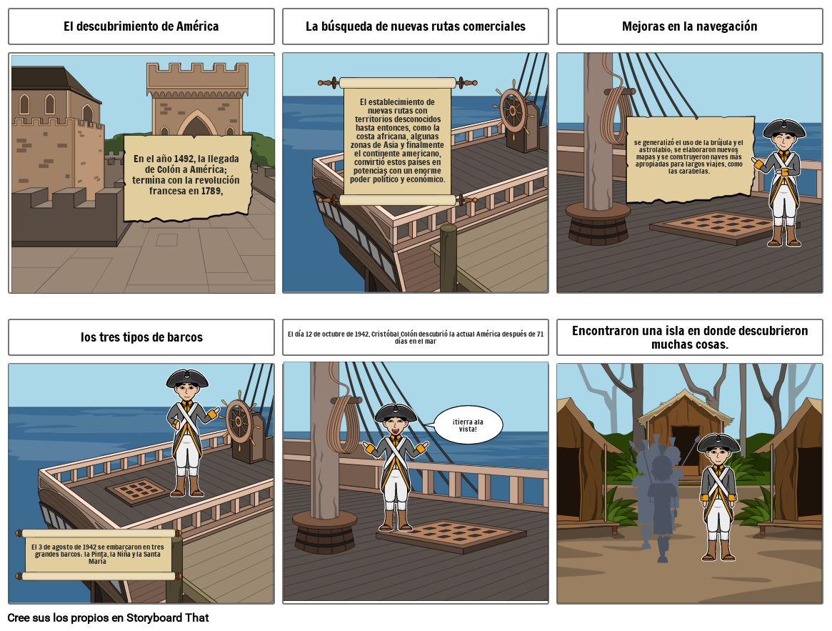 Conquista De America Storyboard By 1704258a 3537