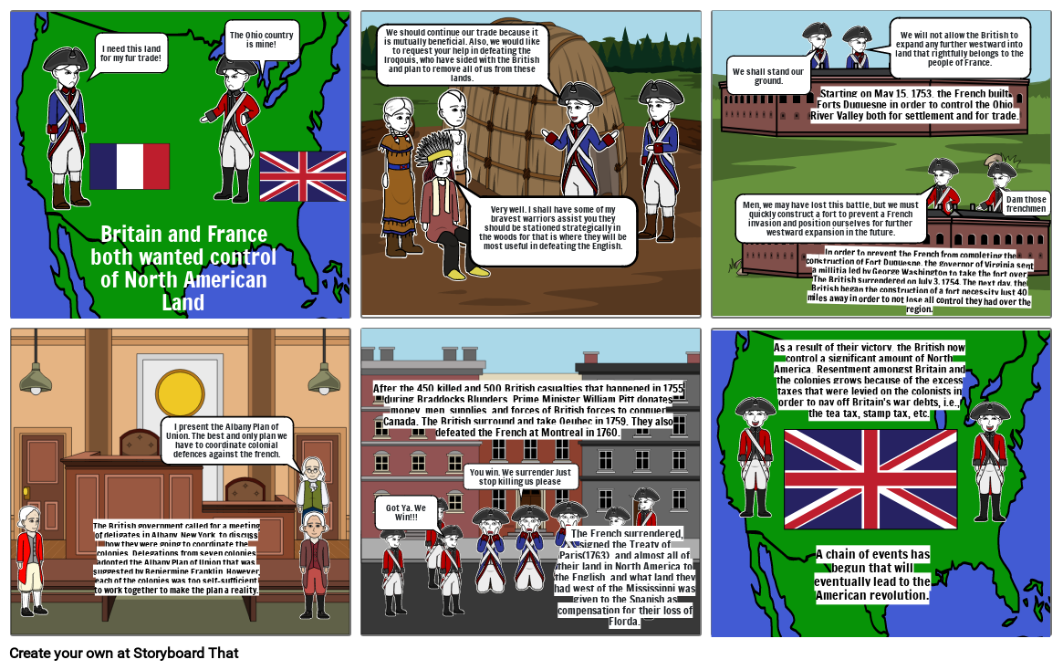 French And Indian War Storyboard By 170573e7