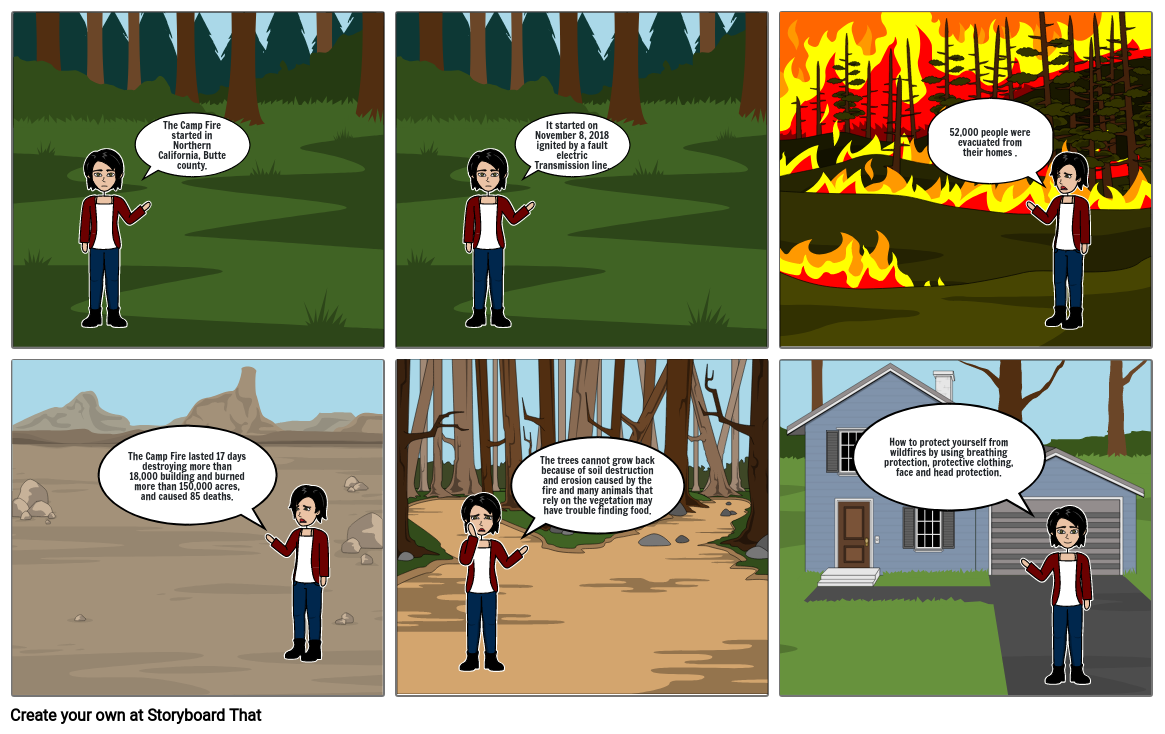 Camp Fire Storyboard by 1736261e