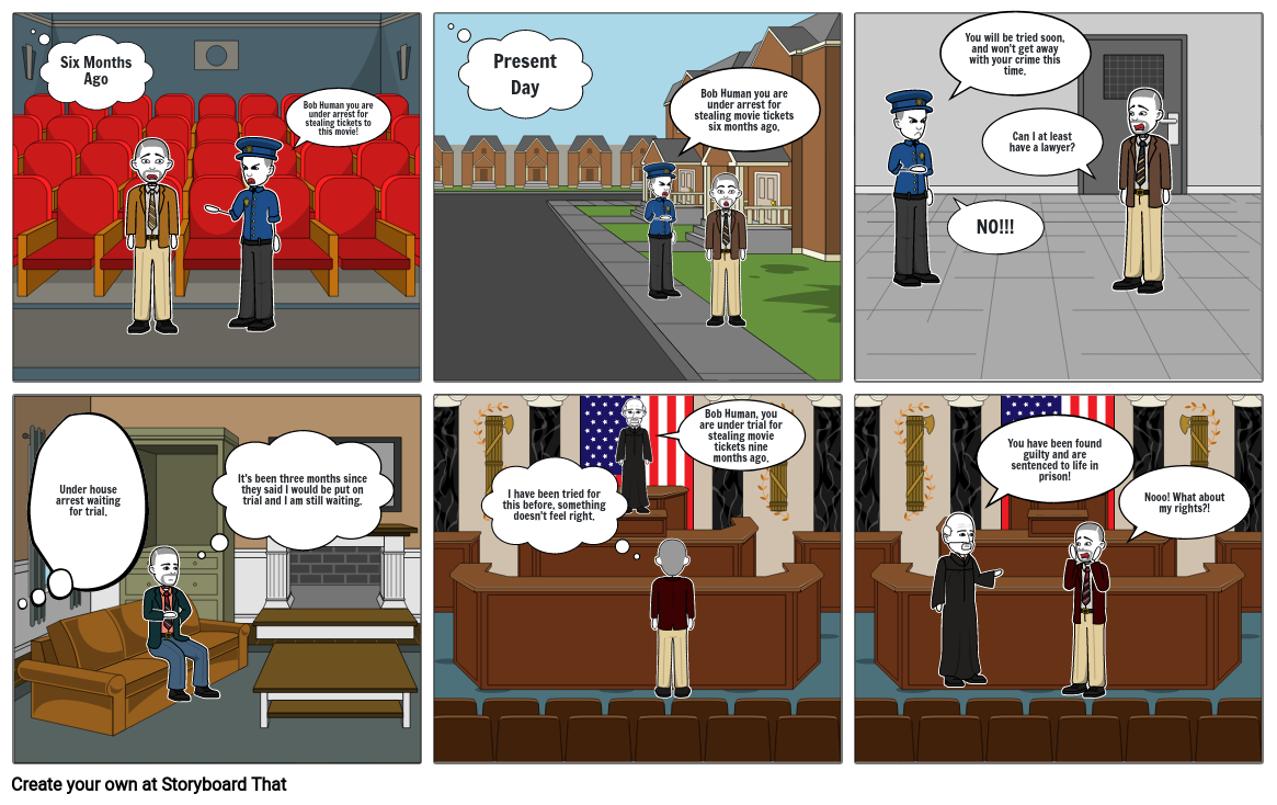 Bill of Rights Comic Storyboard by 178fc309