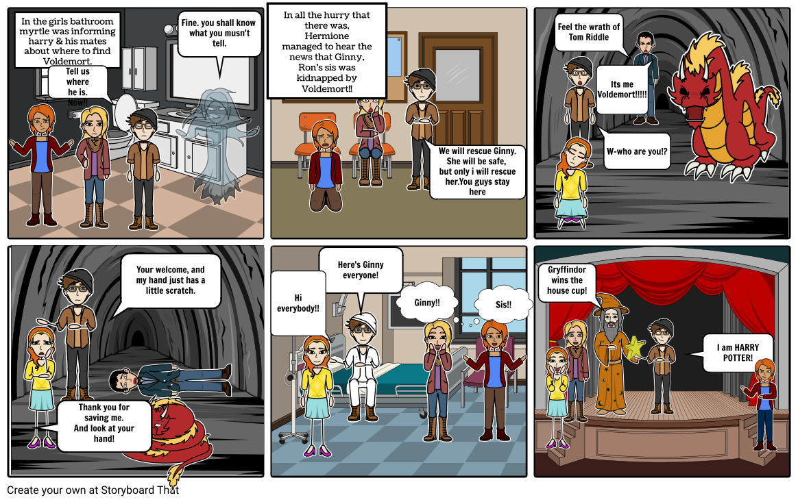 Harry Potter Comic Strip Storyboard By 17e77812