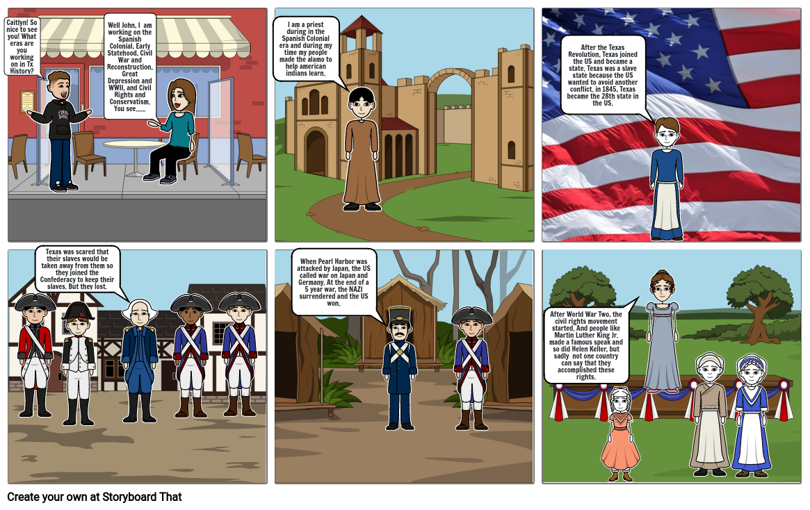 Eras Of Texas History Storyboard By 181285ab