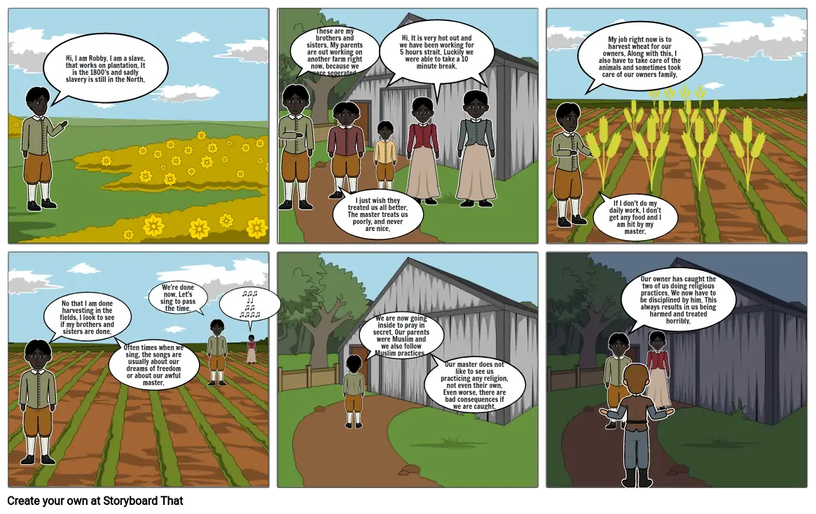 Enslaved life story APUSH