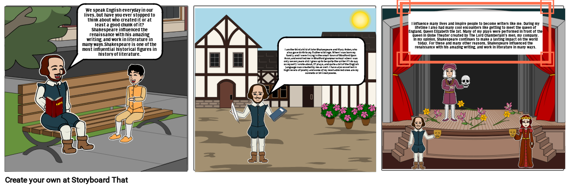 William Shakespeare Storyboard Por 18264735