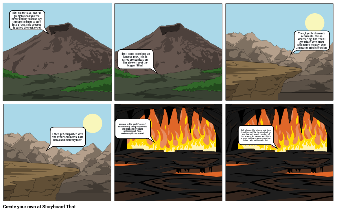 Rock cycle comic