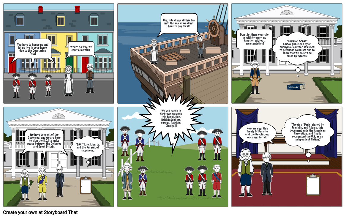 American Revolution StoryBoard