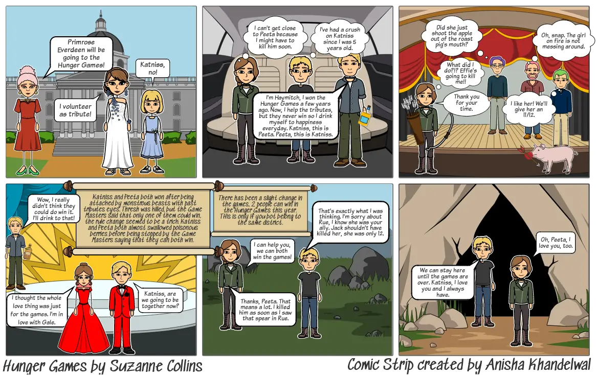 Hunger games comics Storyboard por 1869ab96