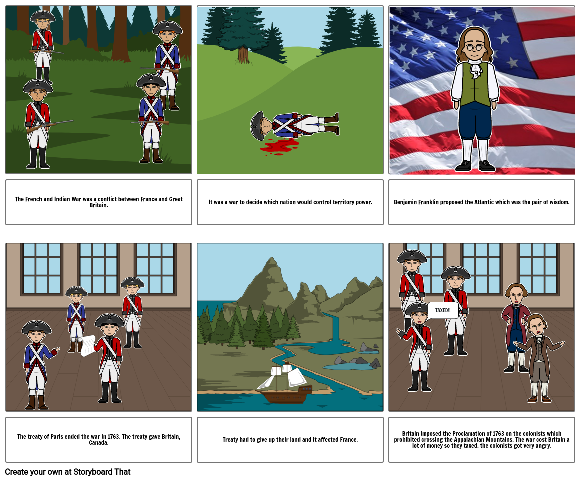 French and Indian War Storyboard by 18795226