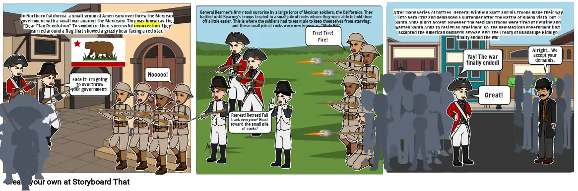 Mexican American War StoryBoard - Part 2